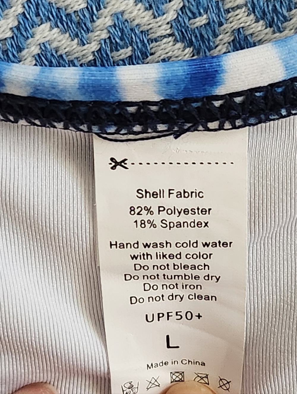 Blue Tie-Dye Bandeau Bikini Set - Women's Swim - Picture 9 of 12